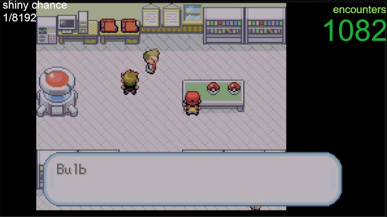 Pokemon Leaf green Shiny run (the hunt for my boy bulbasaur)
