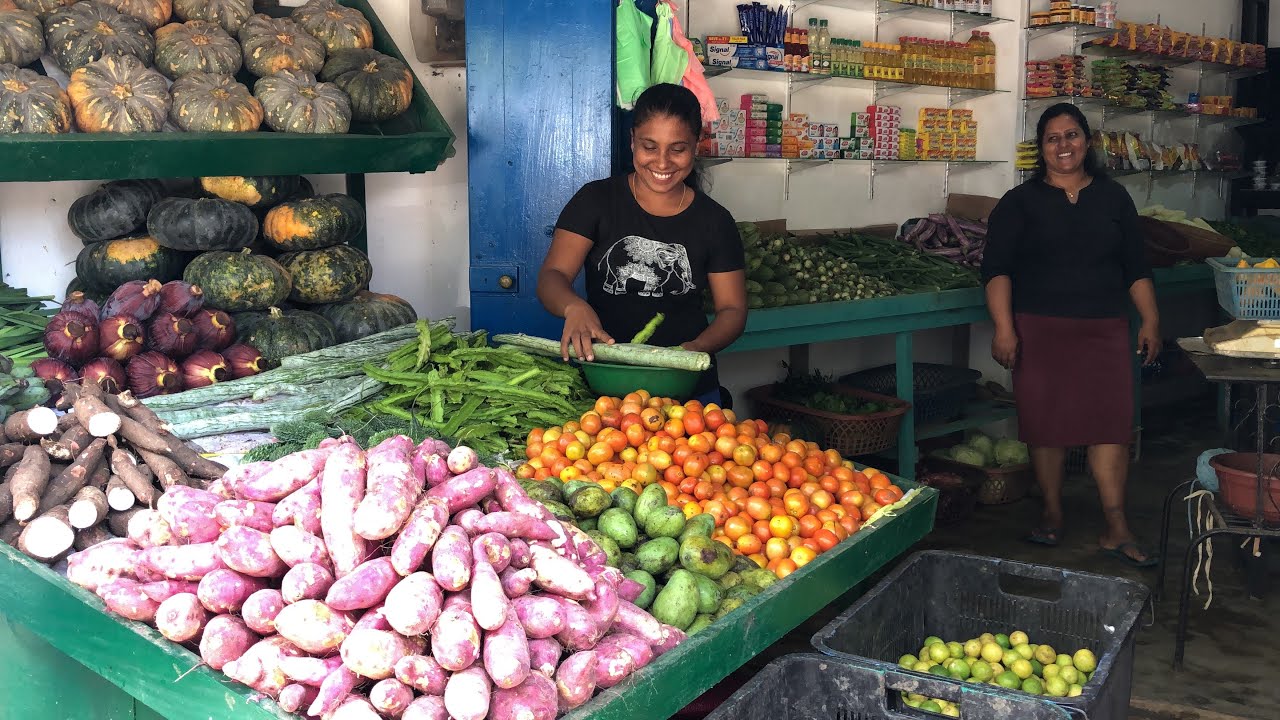 Шри-Ланка  MIRISSA 2019 Ноябрь ,Цены на Фрукты и продукты на На Sri Lanka 2019г