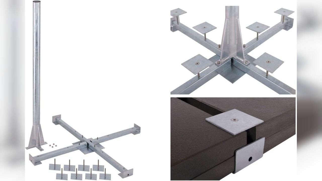 Rezension: DUR-line Herkules XL 120cm 8-Plattenständer Feuerverzinkt - sehr stabil - kinderleicht...