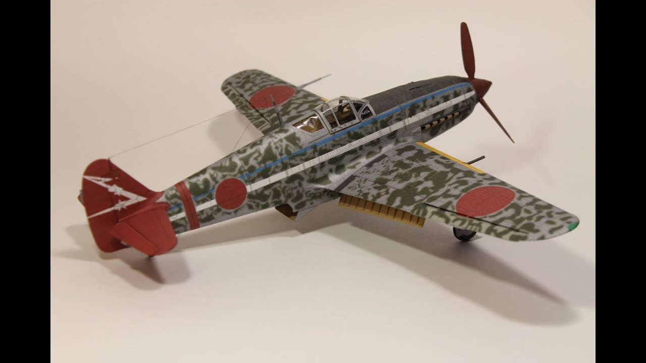 Сборка бумажной модели KI-61 HIEN от HALINSKI