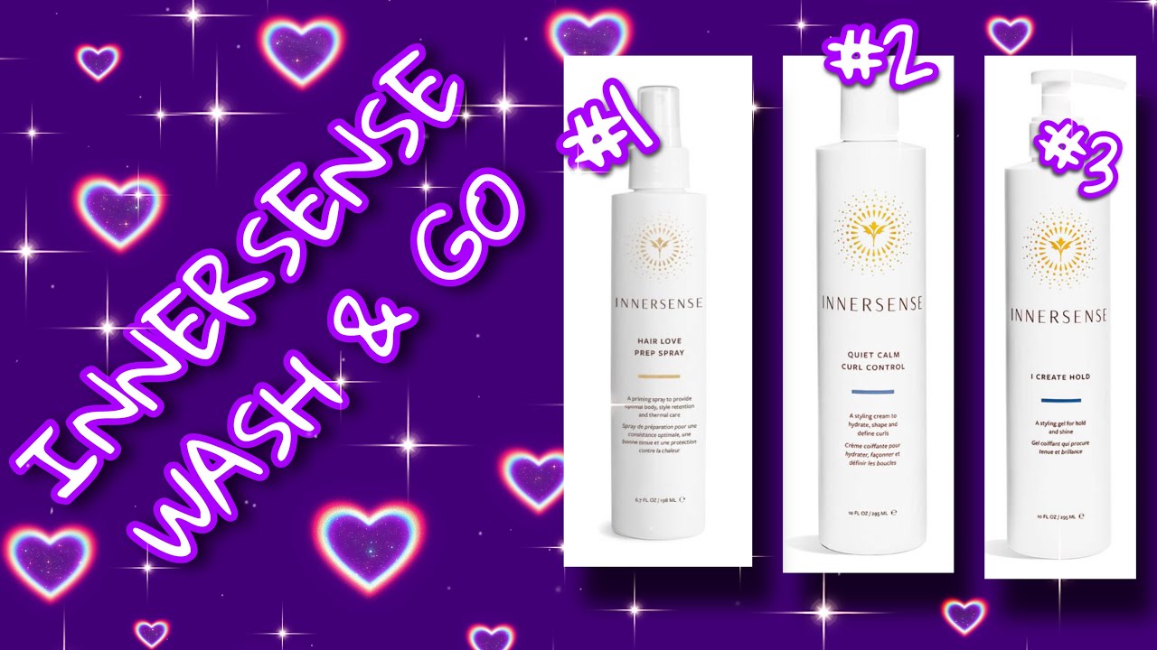 INNERSENSE ORGANIC BEAUTY | QUIET CALM CURL CONTROL + I CREATE HOLD WASH & GO #ULTA | Curly Tells