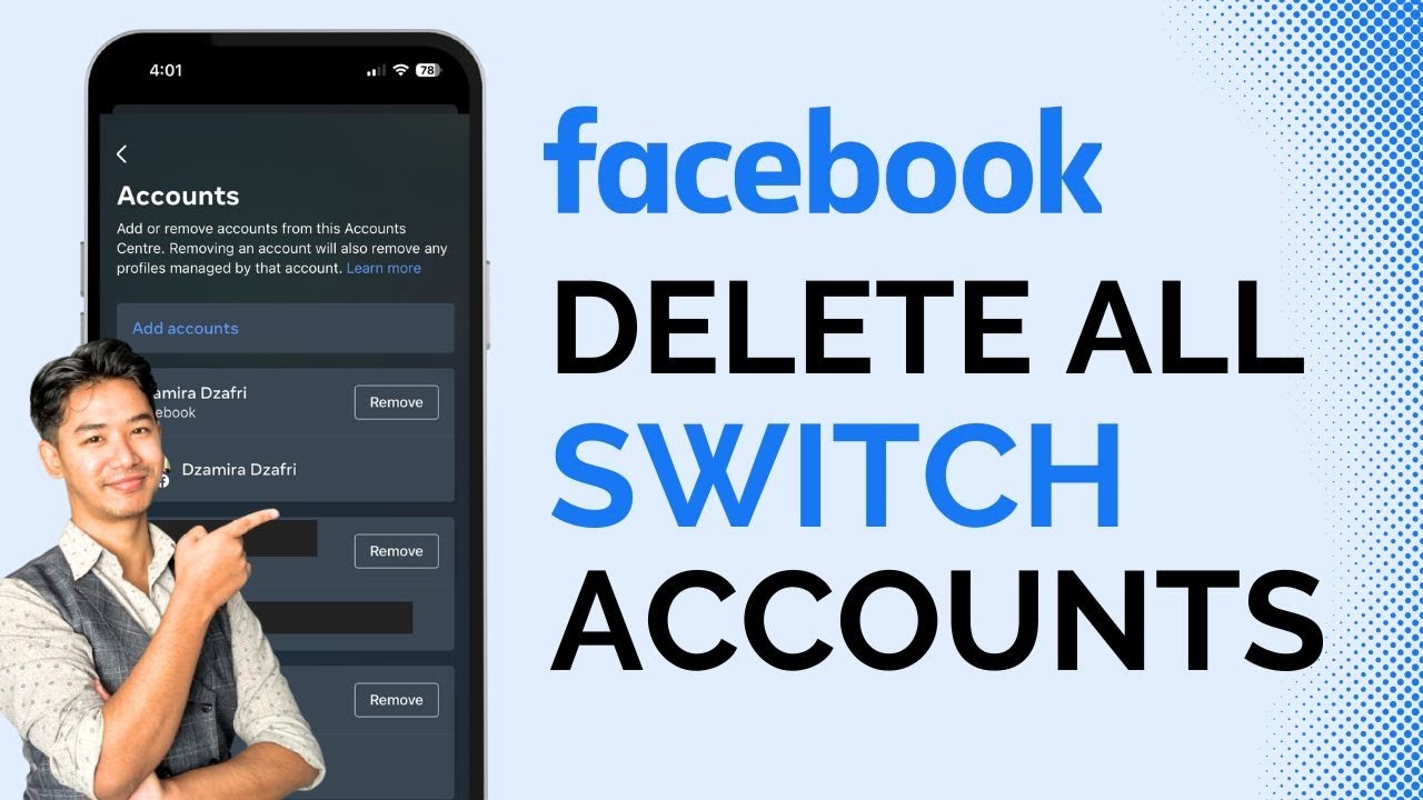How to Delete Switch Account on Facebook !