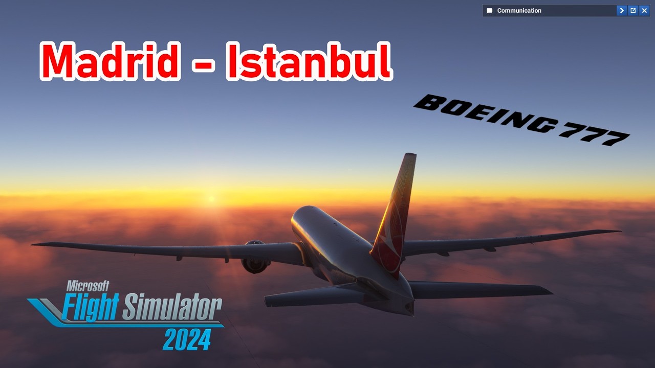 MSFS 2024 - XBox S - PMDG 777F - Turkish Cargo 6418 - Madrid ✈️ Istanbul (LEMD-LTFM)