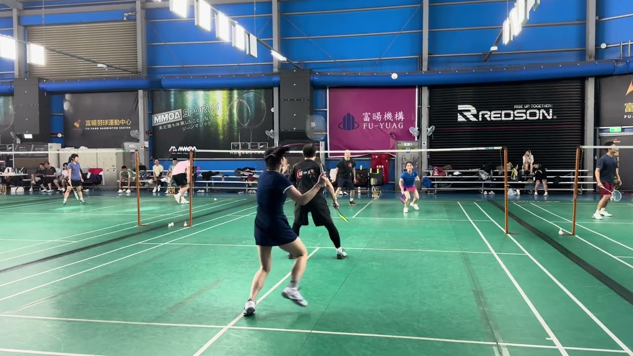 [羽球Vlog]🏸M&老張🆚飛&簡教練#混雙 