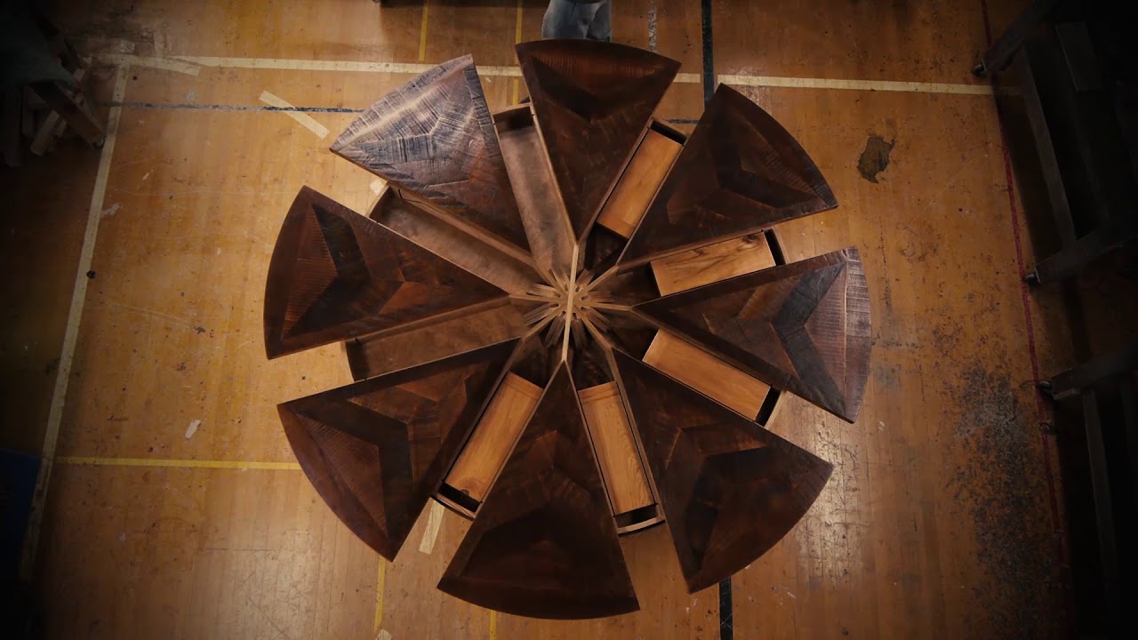 Expanding Round Dining Table Time Lapse | Western Heritage Furniture
