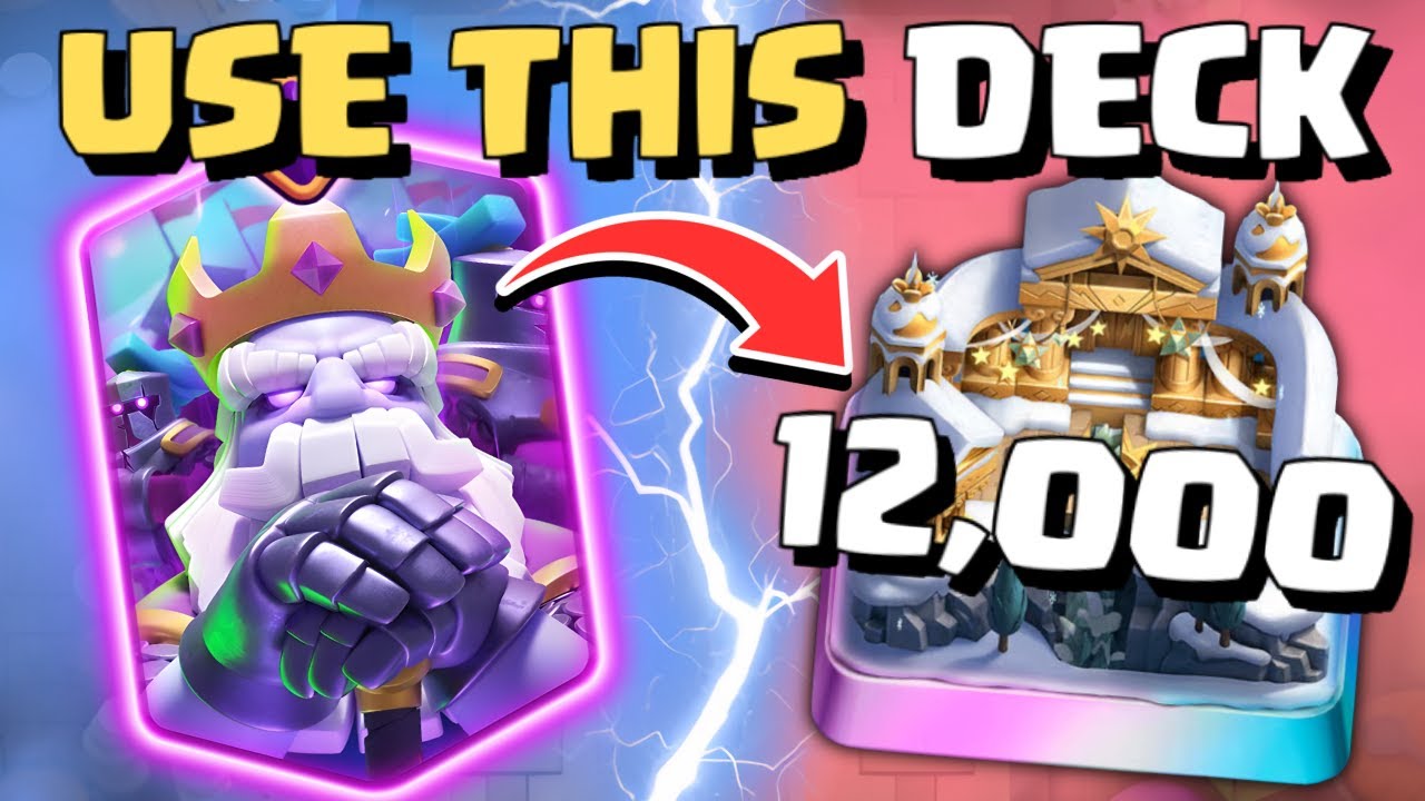 The EASIEST Deck To Get 12,000 Trophies QUICK!