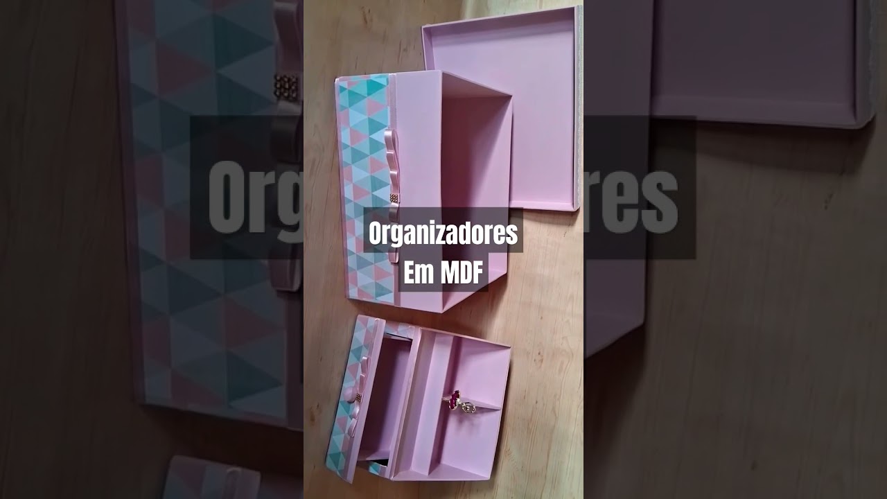 Caixa em MDF, porta make com gaveta #artesanato #diy #artesanatoemmdf #facavcmesma