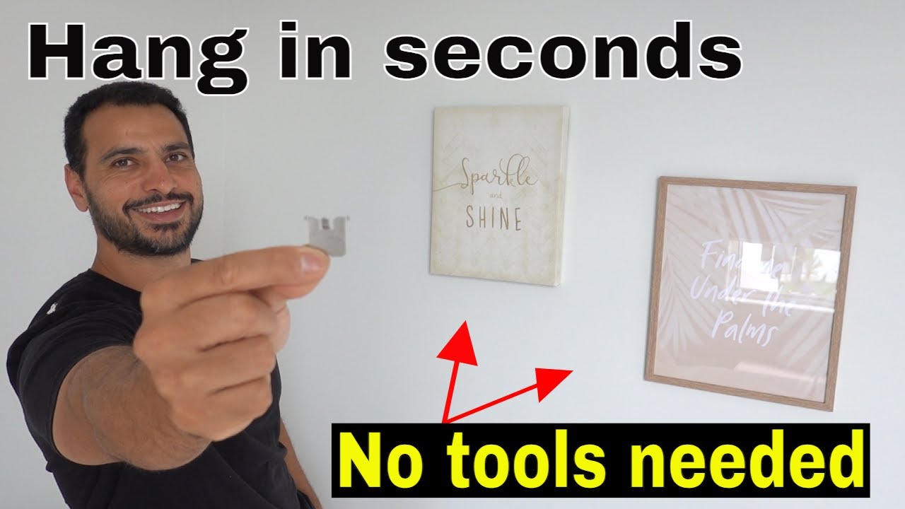 How to hang a picture on the wall the easy way