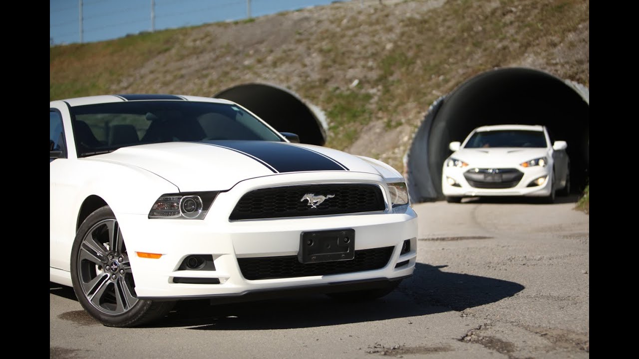 2013 Hyundai Genesis Coupe 3.8 Track vs 2013 Ford Mustang V6 Performance Package