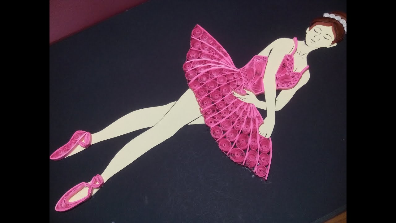 Quilling Ballerina | How to make a Quilling Portrait