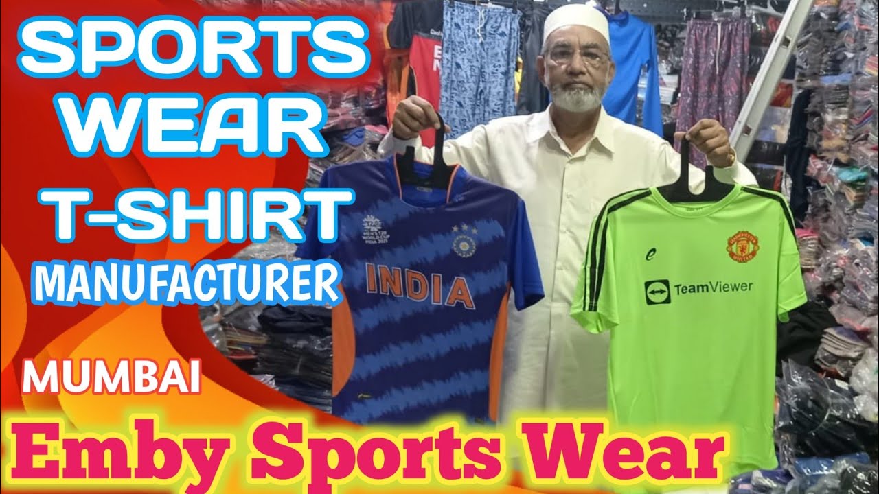 Sports T-Shirt Manufacturer In Mumbai | Sports Wear Wholesaler In Mumbai | Emby Sports Wear |