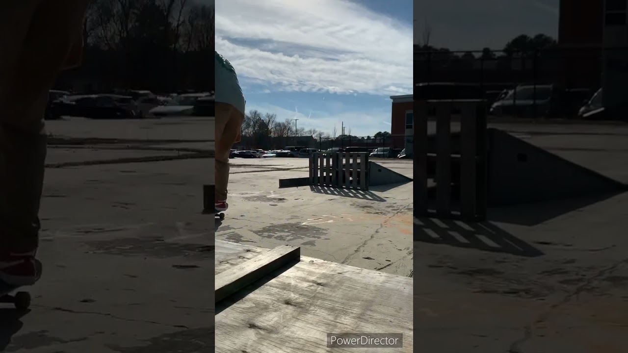 Eddie Hayes with two tricks on a broken ramp at the hospital DIY spot 👊💣🙌