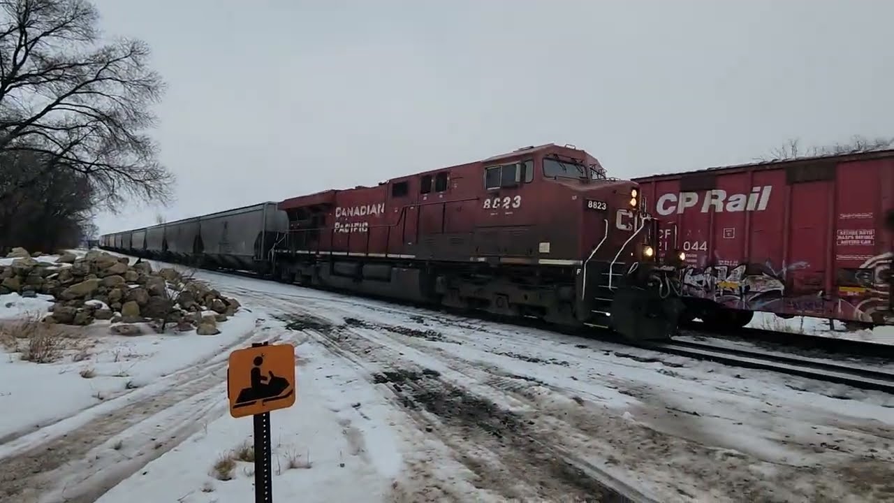 Train 241 Chugged Through South Haven, MN Pulling 148 Cars