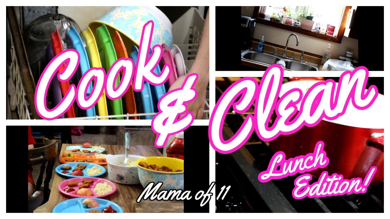 Cook & Clean-Lunch Edition/Cook and Clean With Me!/Cleaning Motivation/Cook Lunch With Me!
