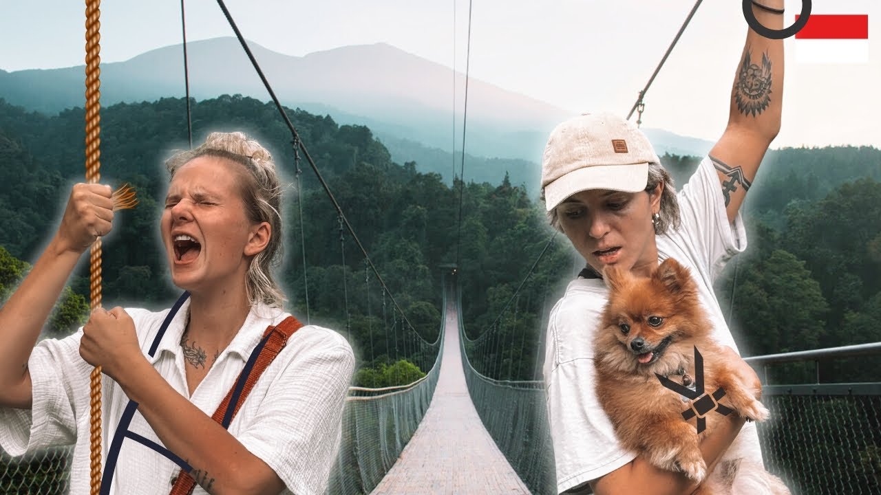 Don’t Look Down! Longest Suspension Bridge in Sukabumi, Indonesia 🇮🇩
