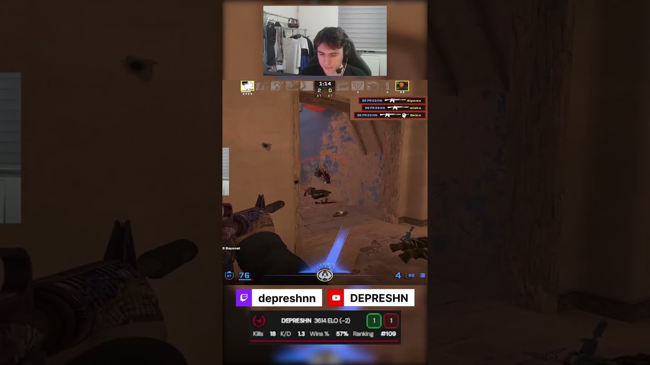 ACE on Mirage - Faceit 3600 elo - #cs2 #faceit #stream #ace #fyp