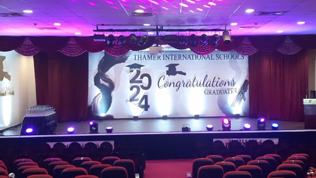 تجهيزات ديكورات حفلة مدارس ثامر العالمية2024 Thamer International Schools party decorations supplies