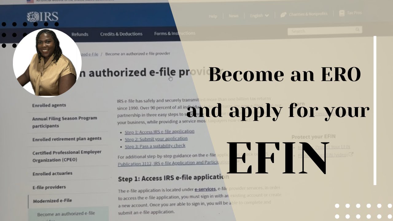 How to apply for your EFIN with the IRS