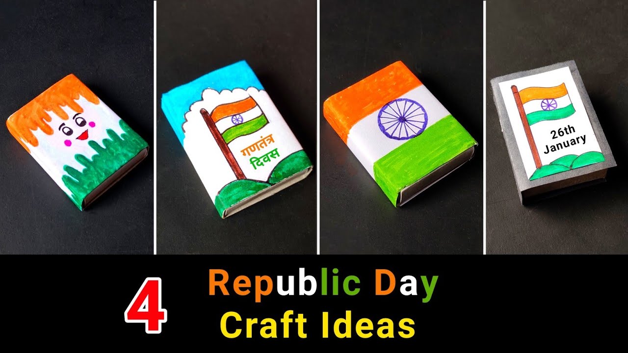 4 Republic day gift ideas | Matchbox craft ideas | Republic day craft ideas | Happy republic day 🇮🇳