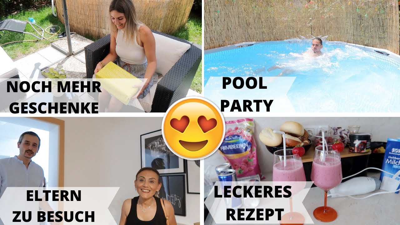 SCHWIEGERELTERN ZU BESUCH 😍 GESCHENKE, POOL PARTY und MEGA SPAß | daily VLOG TBATB