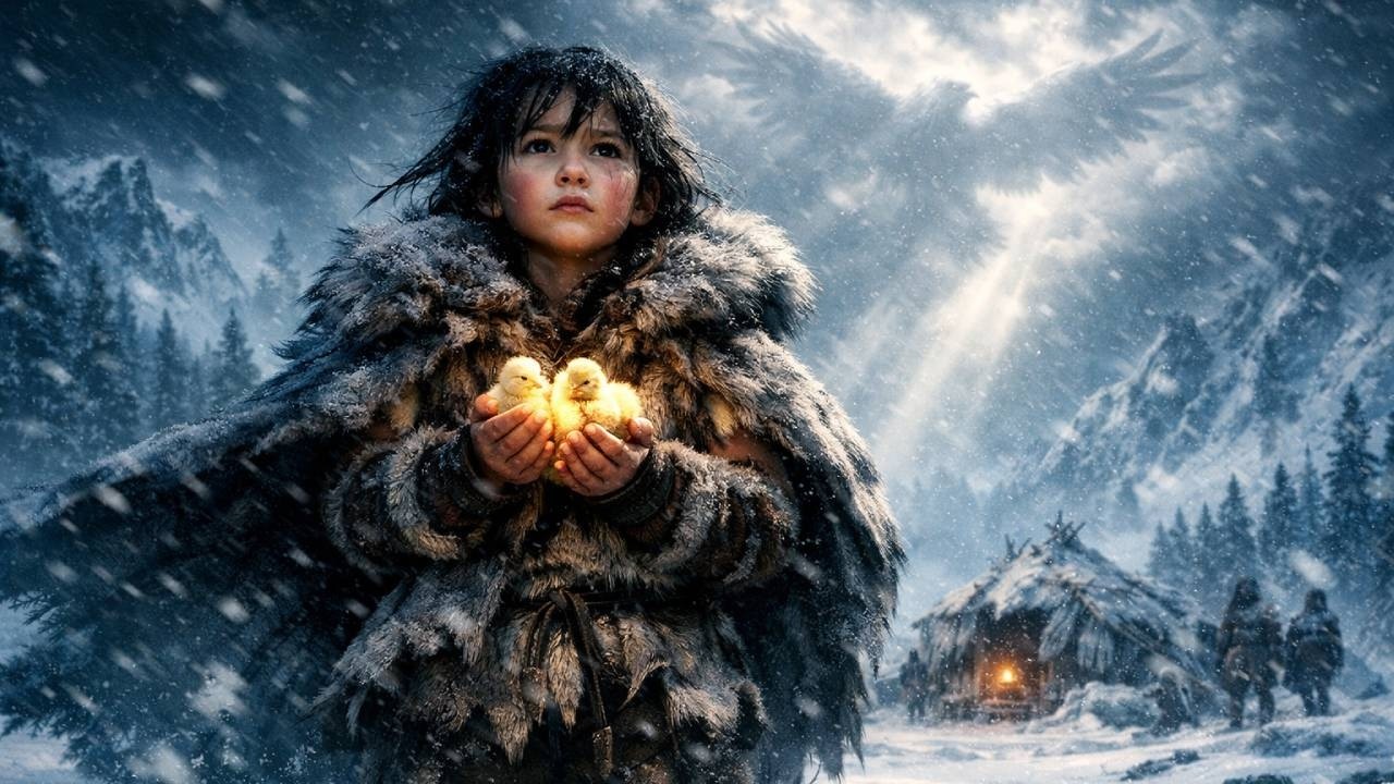 Ice Age Survival: 12-Year-Old Girl Uses Fire to Protect Her Chickens