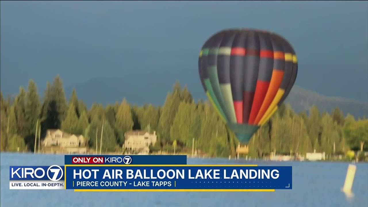 Couple helps land hot air balloon in Lake Tapps