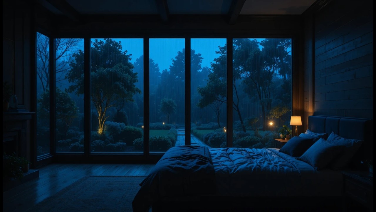 Rain on Window for Sleeping | Relaxing Night Rain & Deep Sleep Sounds