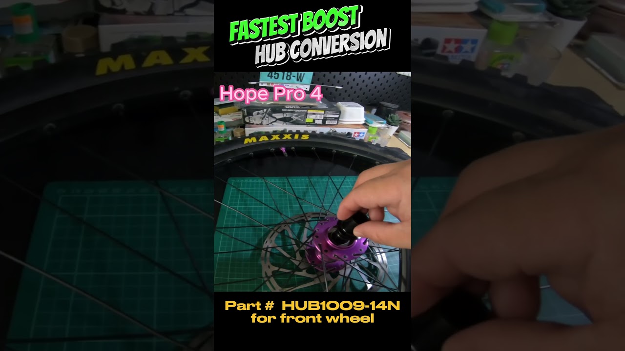 Hope Pro4 Hub conversion to boost hub spacing