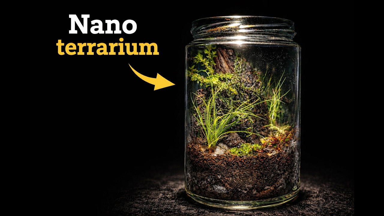 I made my FIRST Nano Terrarium!