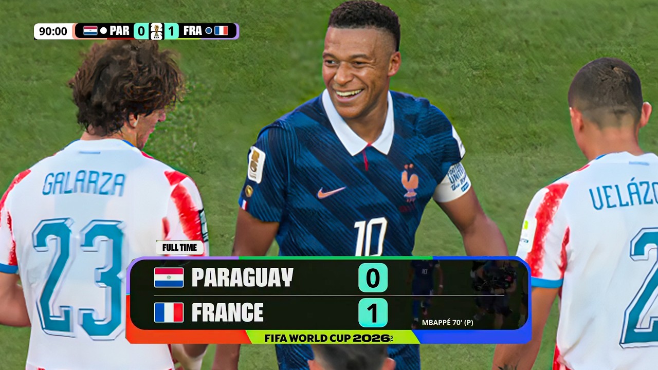 France 1-0 vs Paraguay Highlights | Paraguay vs France Temps Forts | FIFA World Cup 2026 Highlights