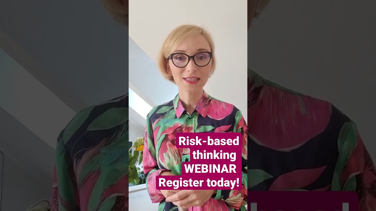 RISK-BASED THINKING  webinar➡️iatf.qualitywise.pl/webinar #automotive #quality #qualityassurance