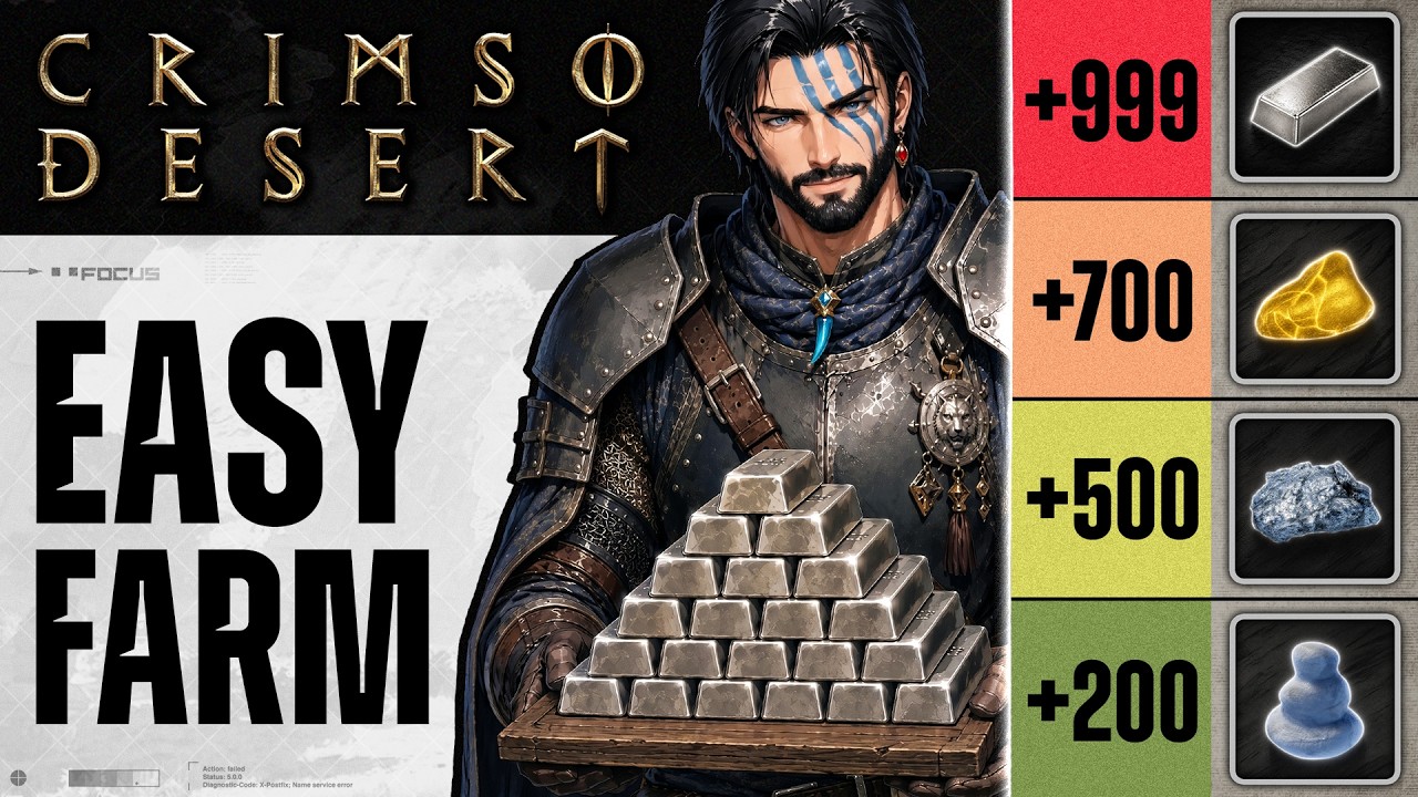 EASY UNLIMITED PLATINUM! Best Brimstone, Mercury, Rubber & Holy Water Farming - Crimson Desert 1.11
