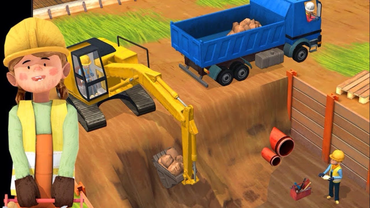 Little Builders App - Trucks, Cranes & Diggers | Top Best Apps For Kids