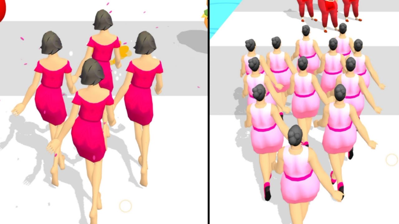 Forward vs Reverse Gaming in Fat Crowd | All Levels Gameplay