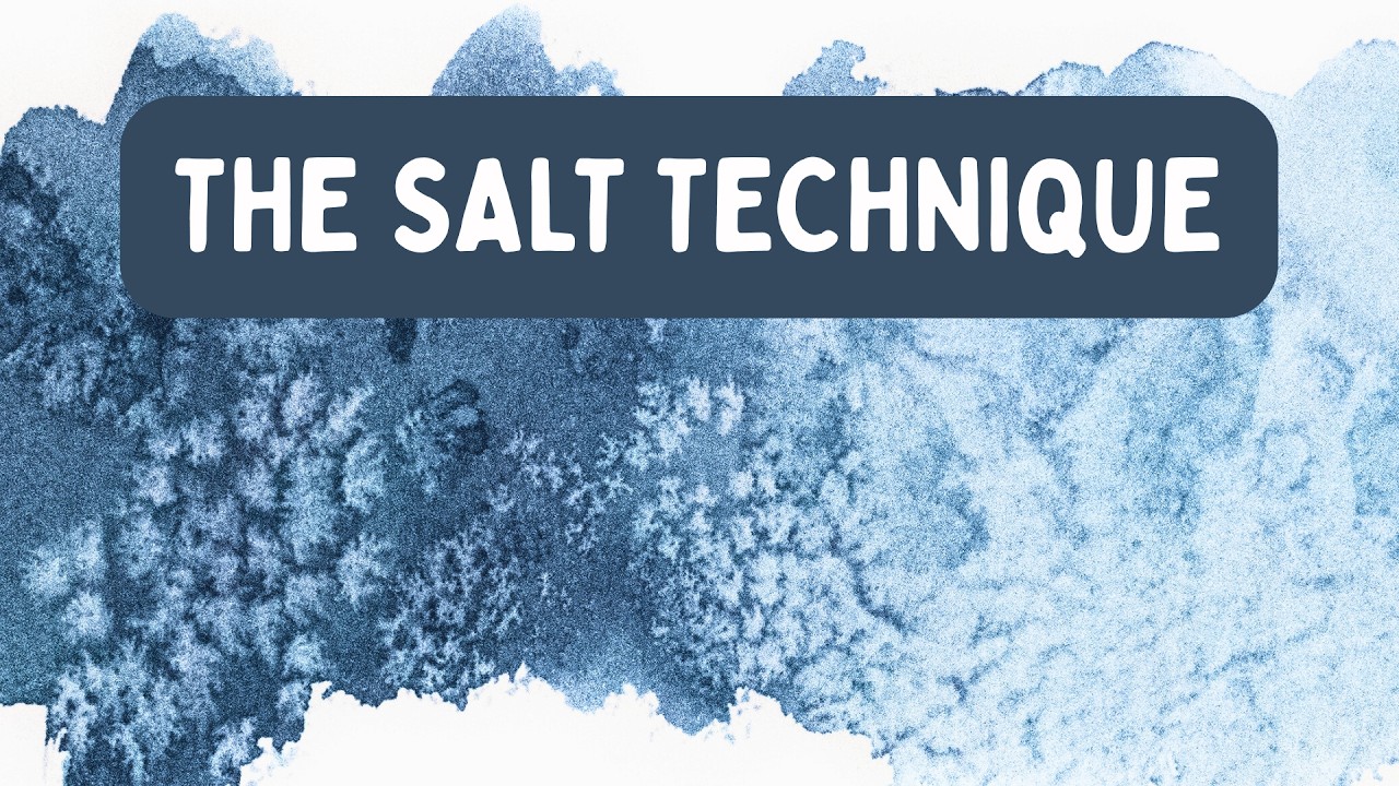 Master the salt technique in watercolour | Salt and watercolour experiments