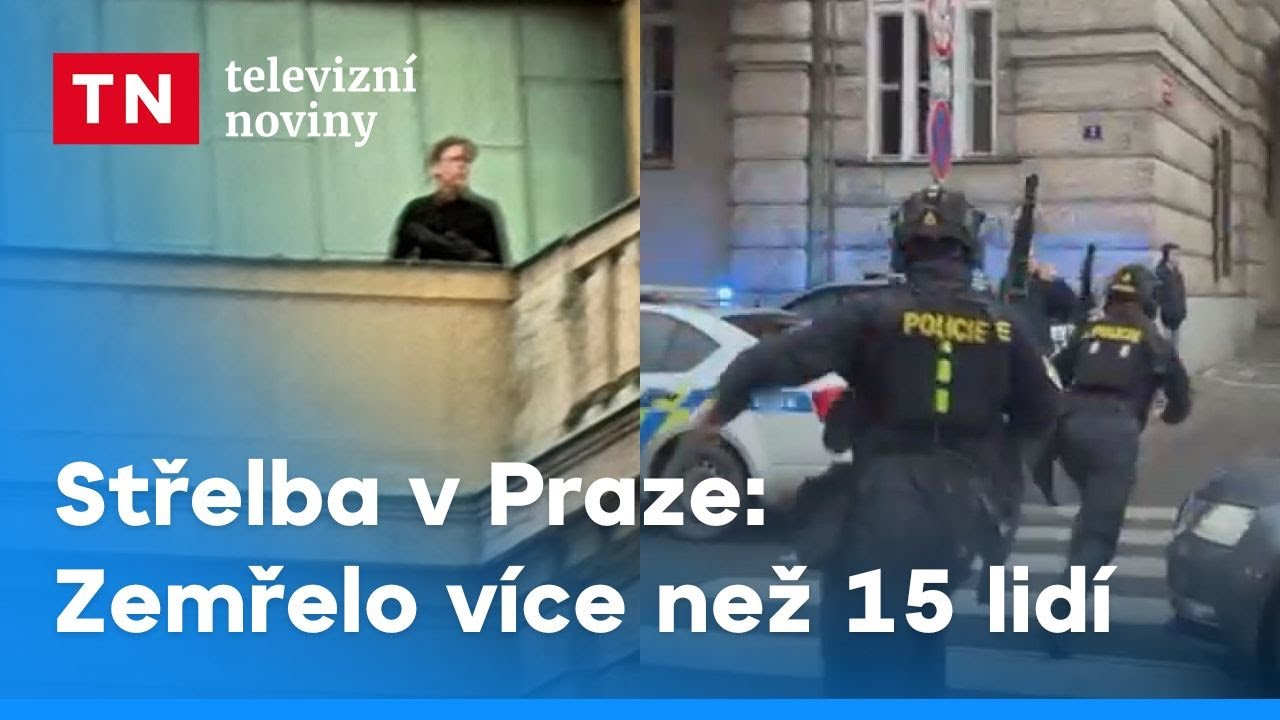 Střelba v centru Prahy! Zemřelo více než 15 lidí | Televizní noviny