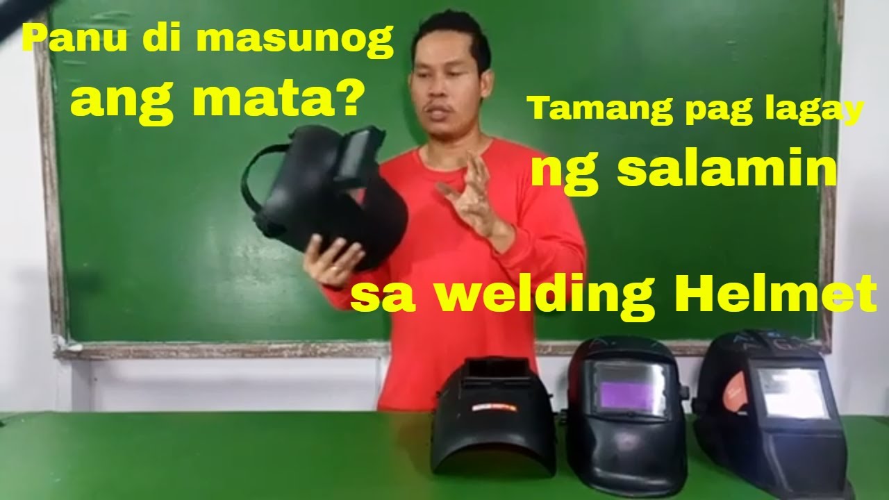 Welding Tutorial(tagalog) Tamang pag Set up ng WELDING HELMET