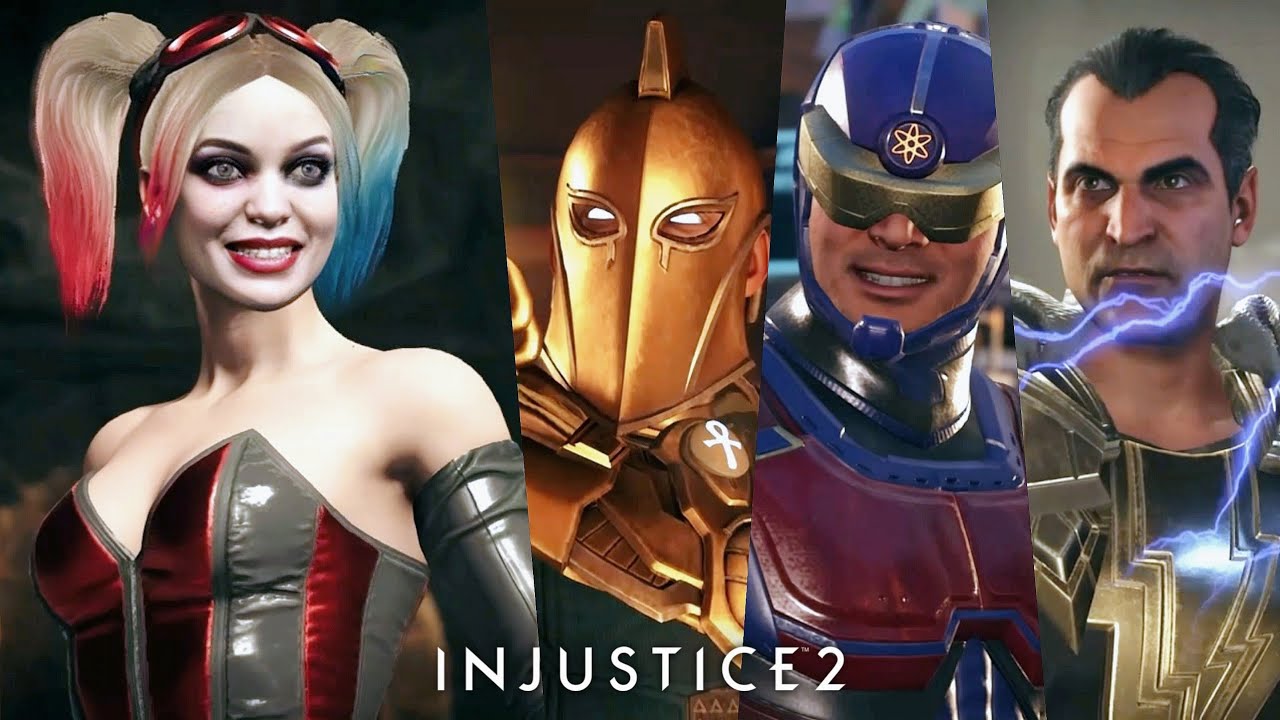 Injustice 2 - Harley Quinn VS Doctor Fate, Atom and Black Adam