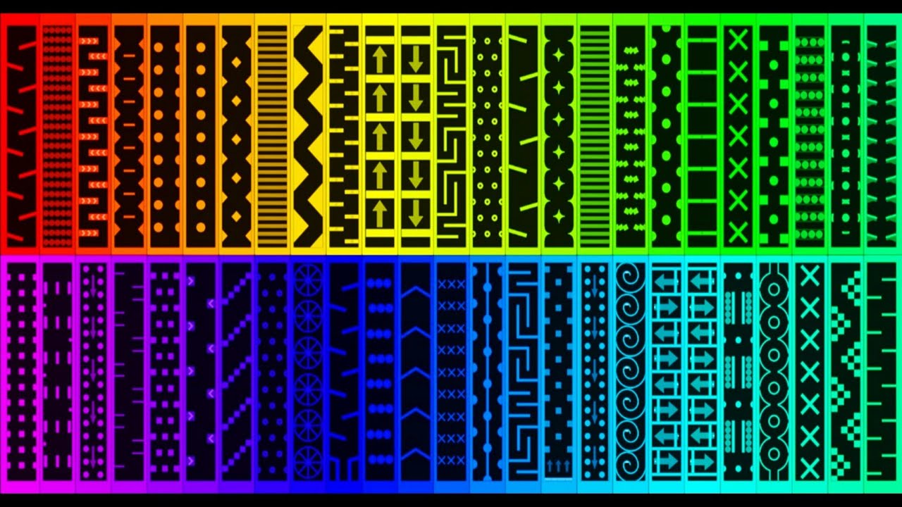 The Rainbow Road Race! - 50 Colors - Marble Race In Algodoo