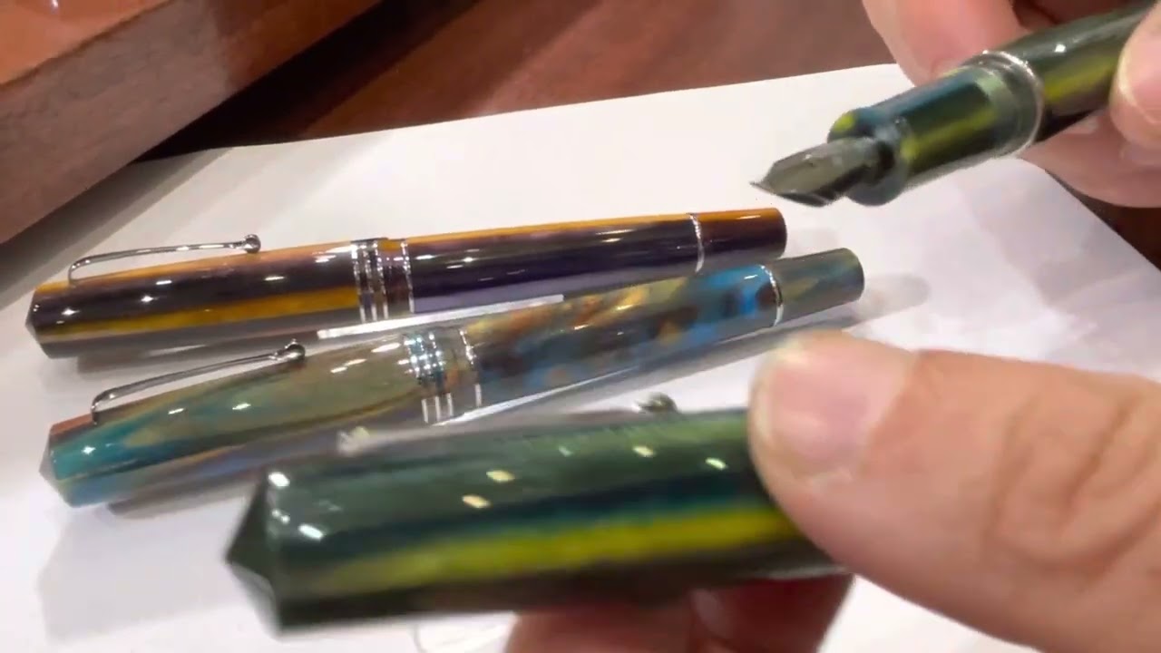 The new Leonardo MZero Grande 2.0 steel elastic fine cursive nib and Fude!!!