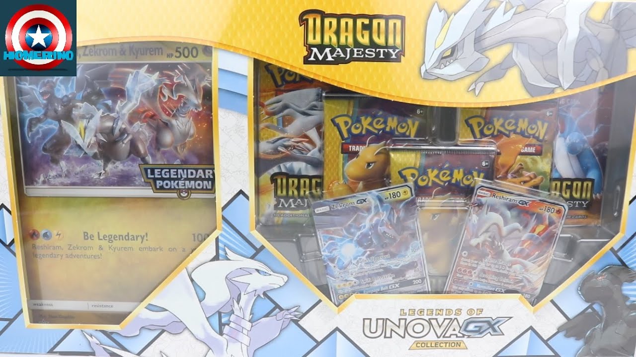 Pokemon TCG Dragon Majesty Legends of Unova GX Collection Box Opening!