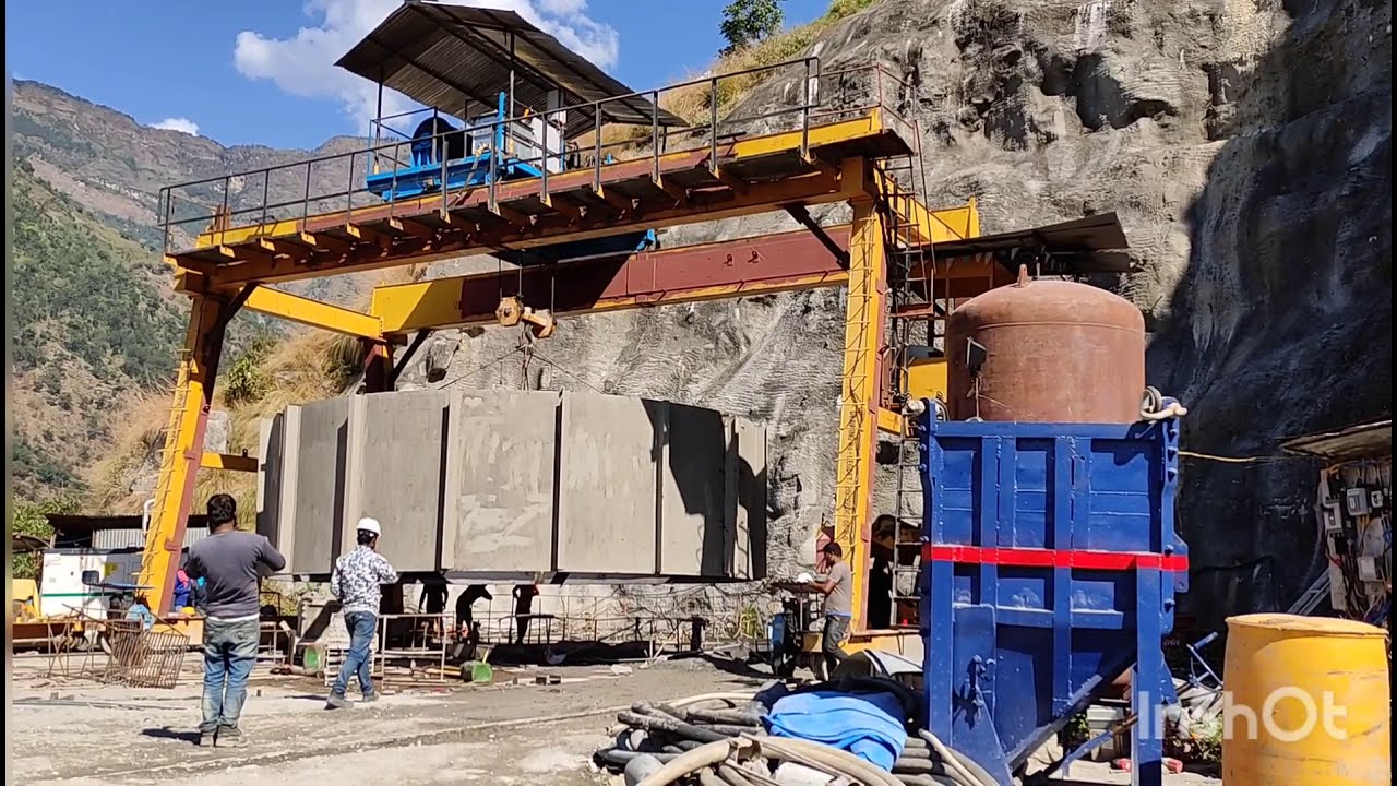 LIKHU 4 Surge Shaft || Surge Tank || Vertical Shaft || Surge Shaft steel Pipe Lowering Work in Nepal