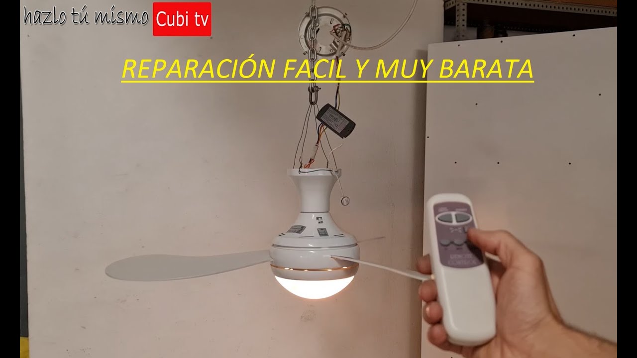 Como reparar un ventilador de techo que no gira. SUPER BARATO Y SENCILLO