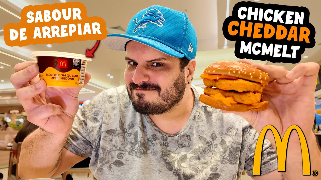 PROVANDO A NOVA PISCININHA DE CHEDDAR DO MÉQUI + NOVO CHICKEN CHEDDAR