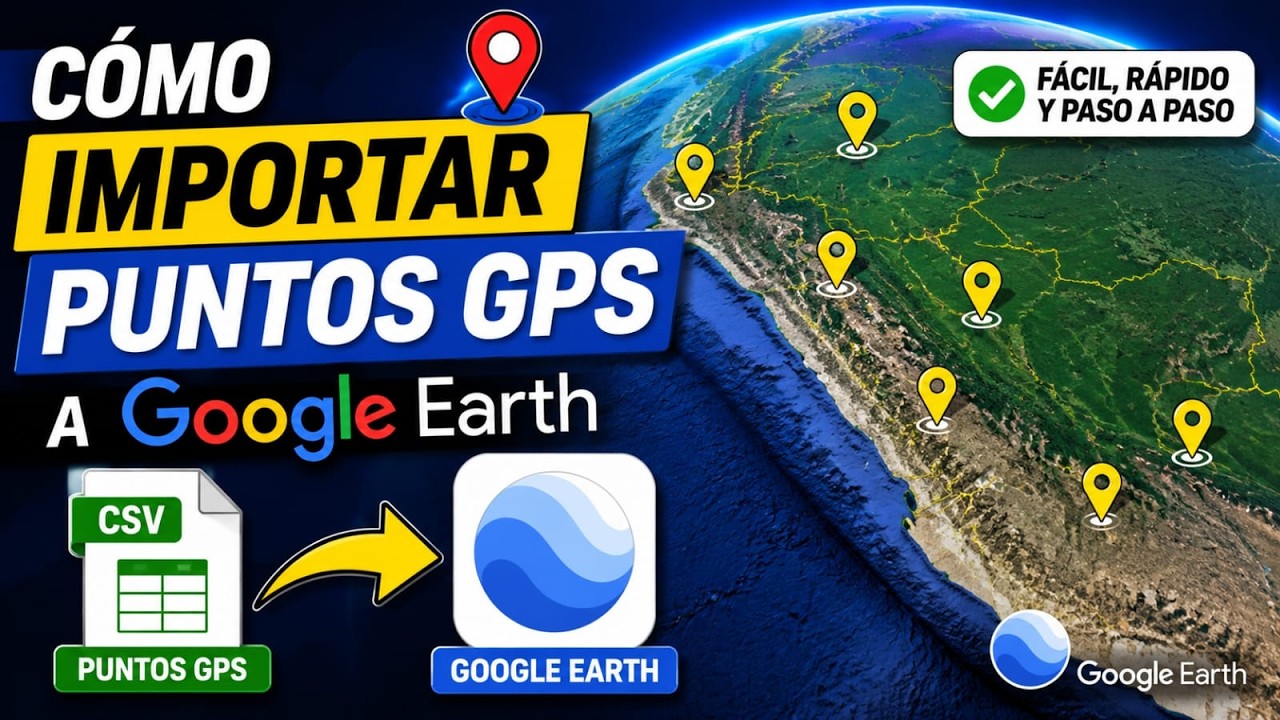 ✅ CÓMO IMPORTAR PUNTOS GPS GARMIN A GOOGLE EARTH 💻🌎