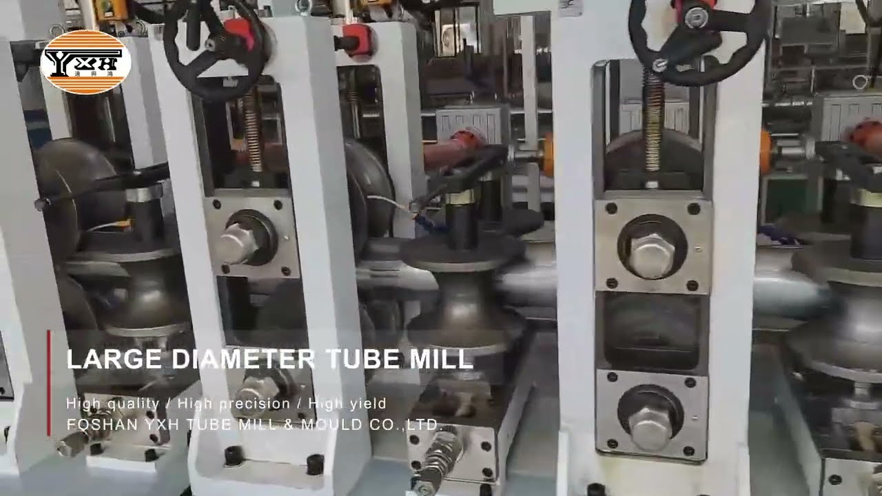 Large Diameter Stainless Steel Pipe and Tube Mill running video