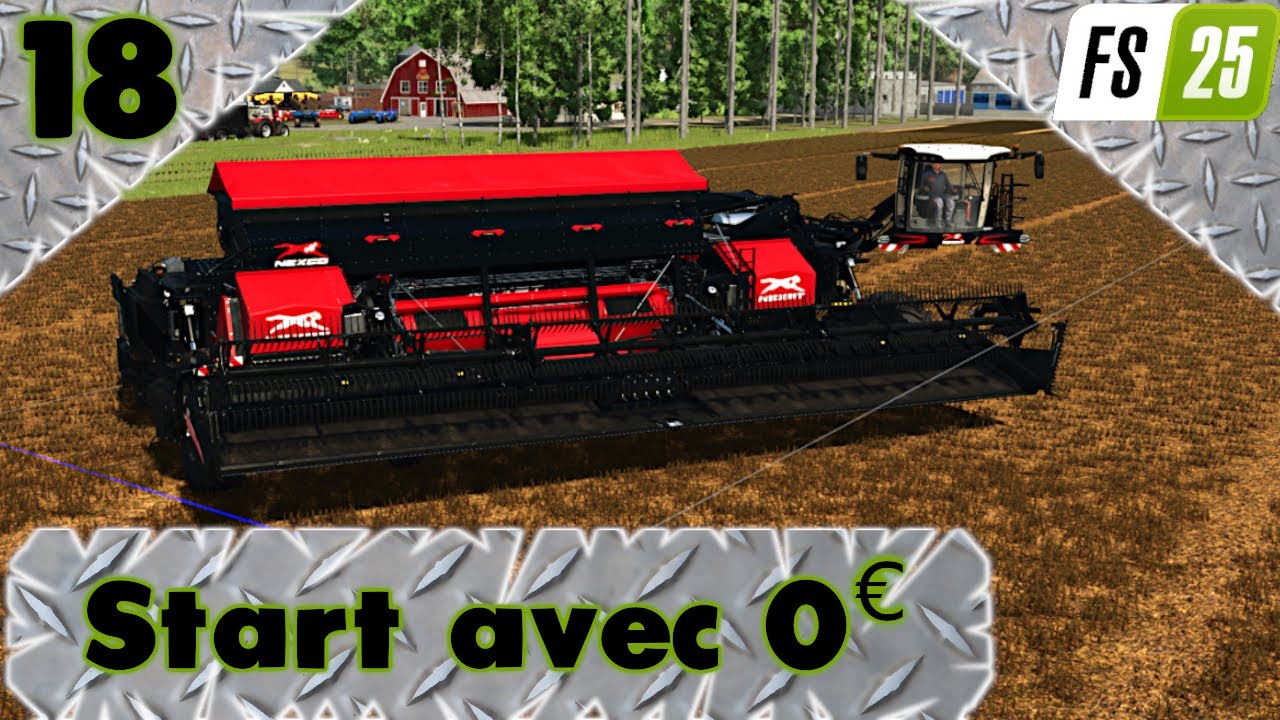 HARDCORE: Premiere moisson avec la Nexat! Le bois me prend la tete je vais changer! 