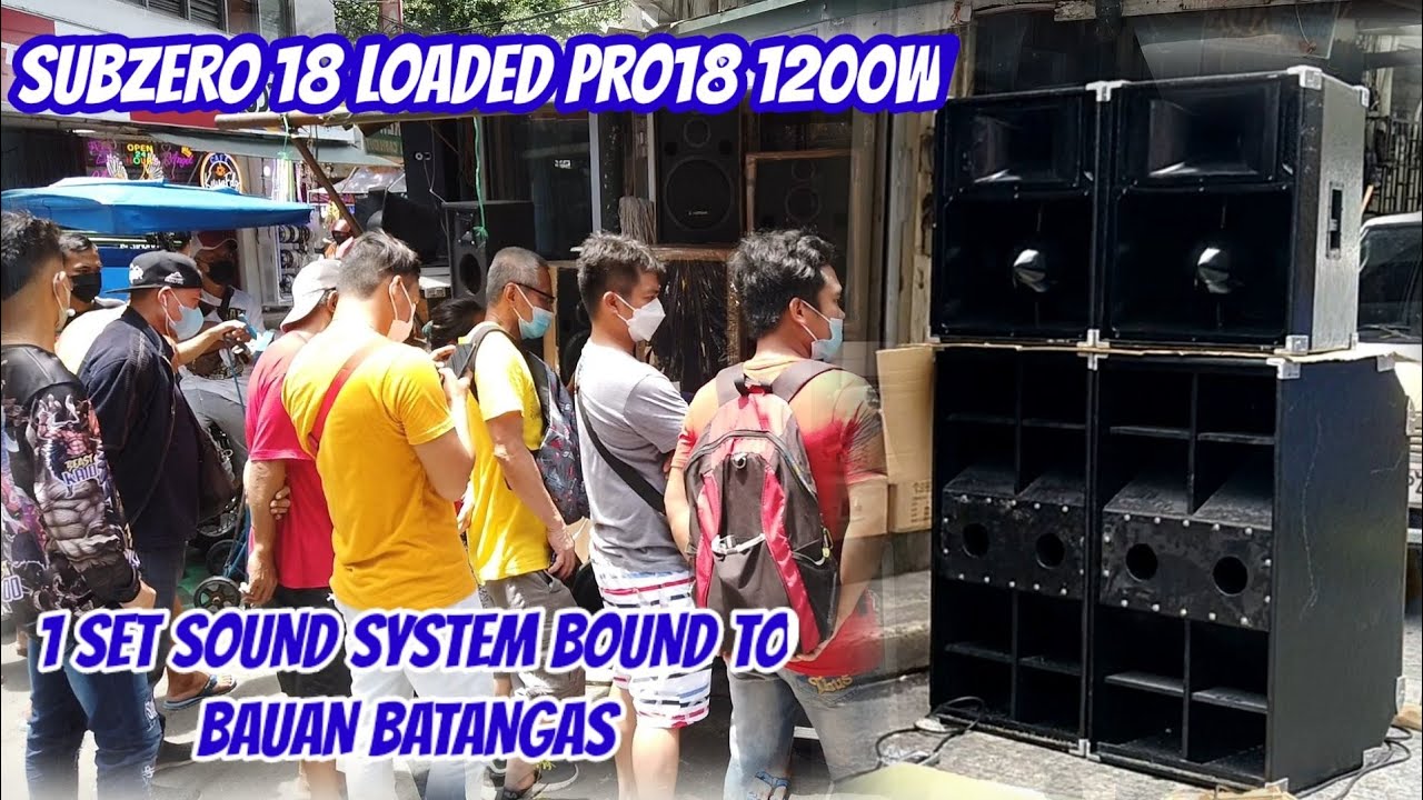 DALAWANG SUB PALANG LUMILINDOL NA/ SUBZERO 18 LOADED PRO18 1200PA LIVE 1200W//FET 1000.2 MOSTFET.