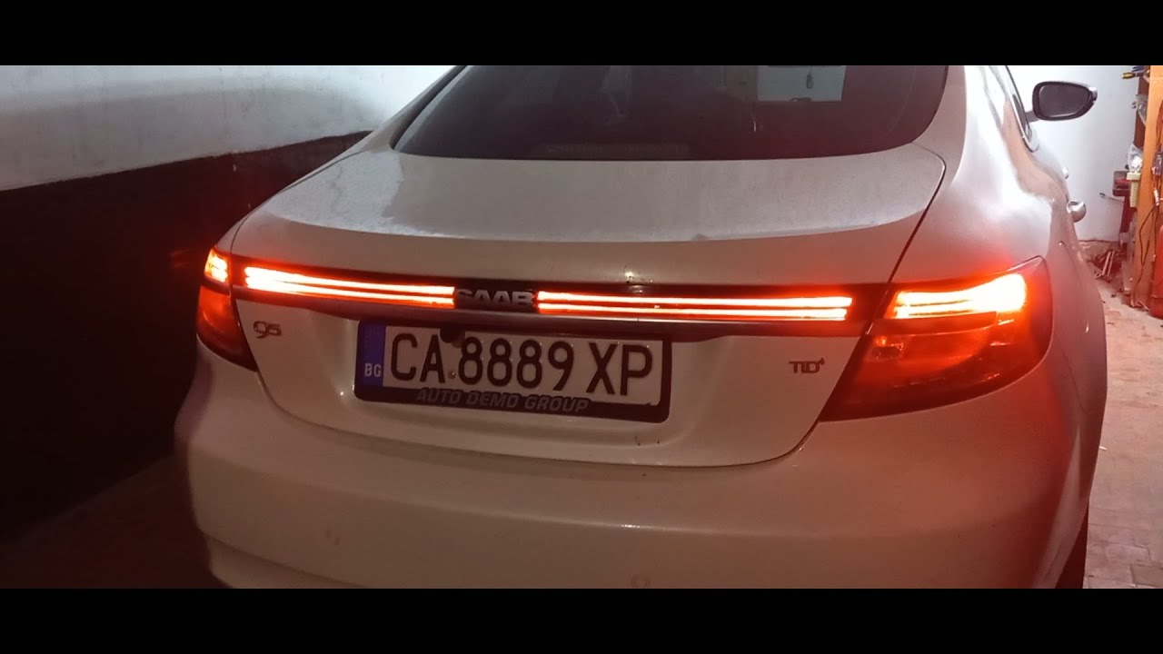 Saab 9-5 ремонт задний багажник световой панели / Установка комплекта для ремонта светодиодов