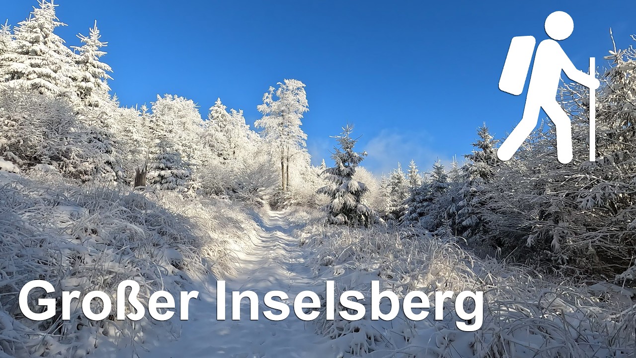 Von Brotterode auf den Großen Inselsberg im Winter | Wandern in Thüringen | 4K